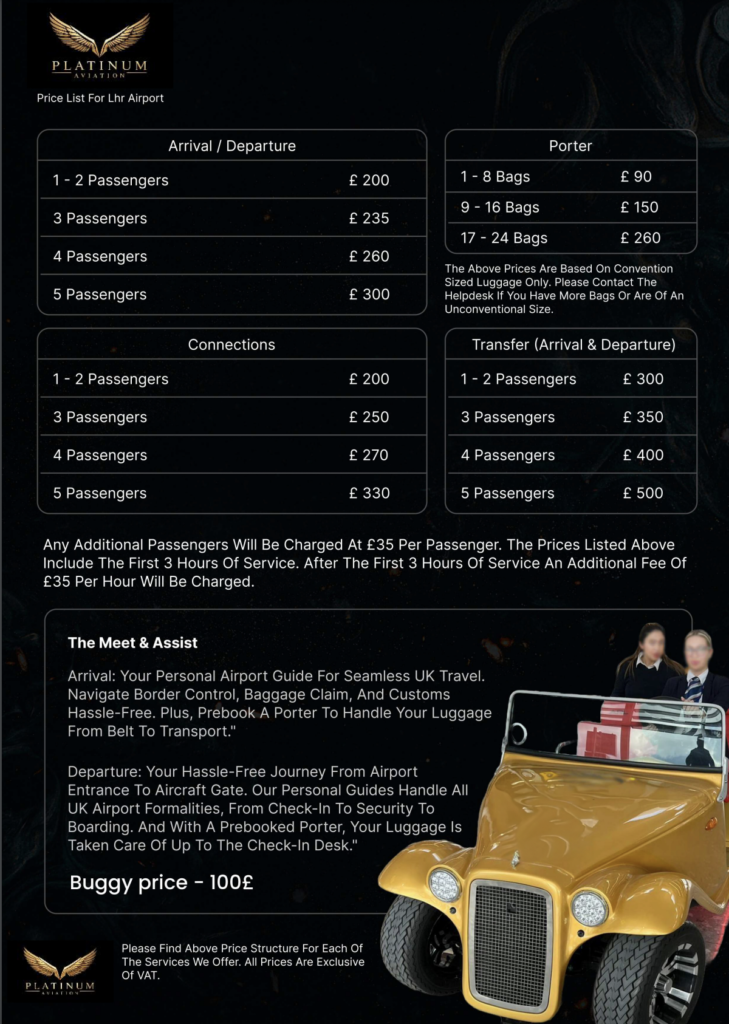 LHR Price List