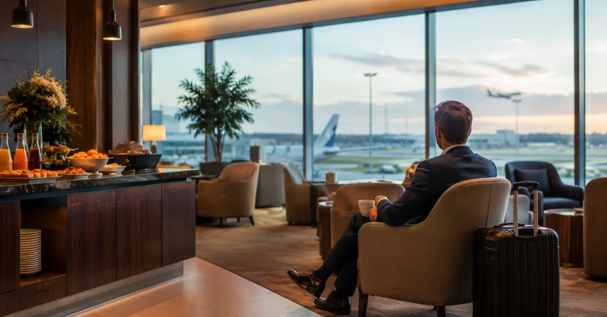 Airport Lounge After a Flight