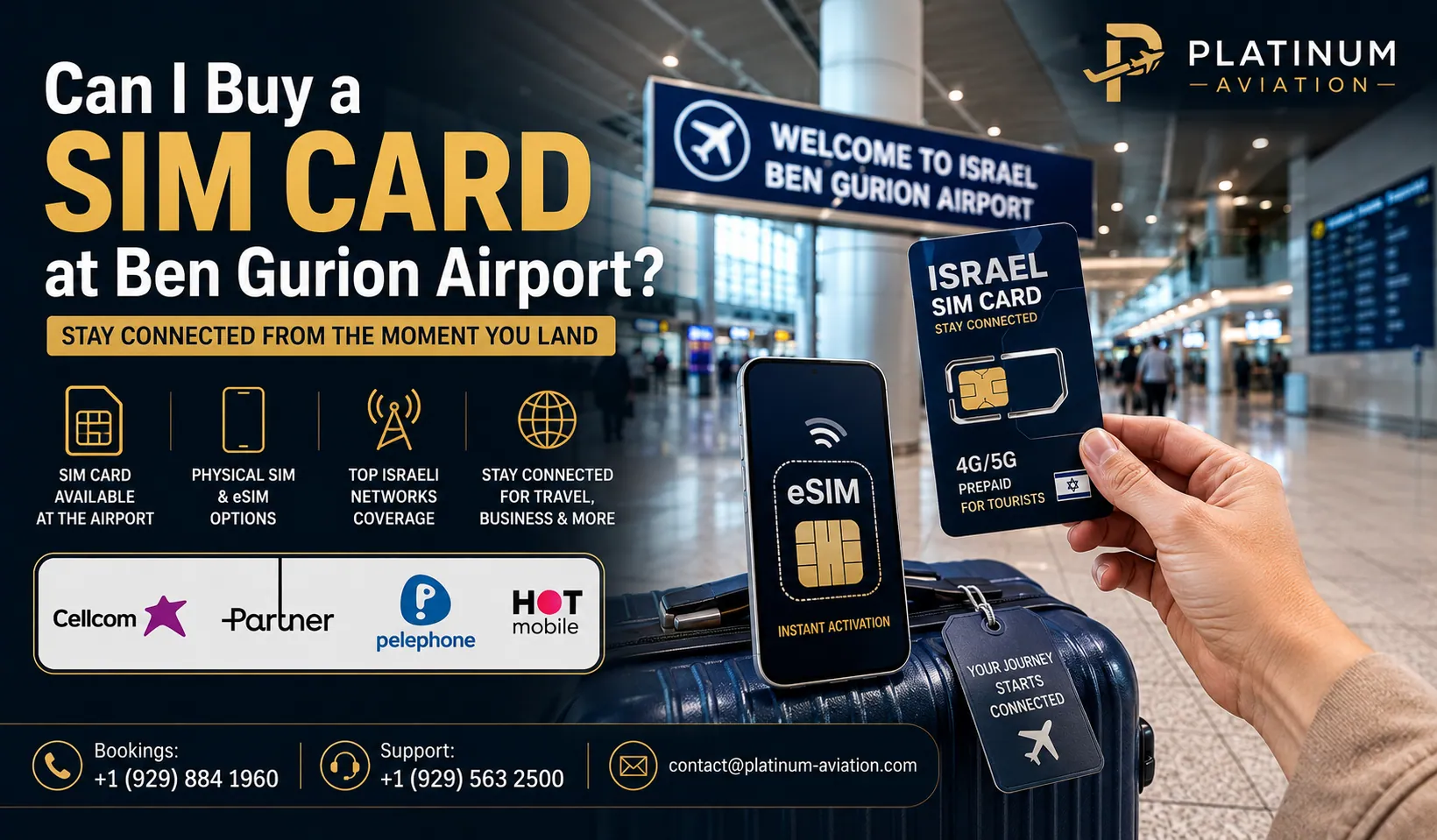 Can I Buy a SIM Card at Ben Gurion Airport