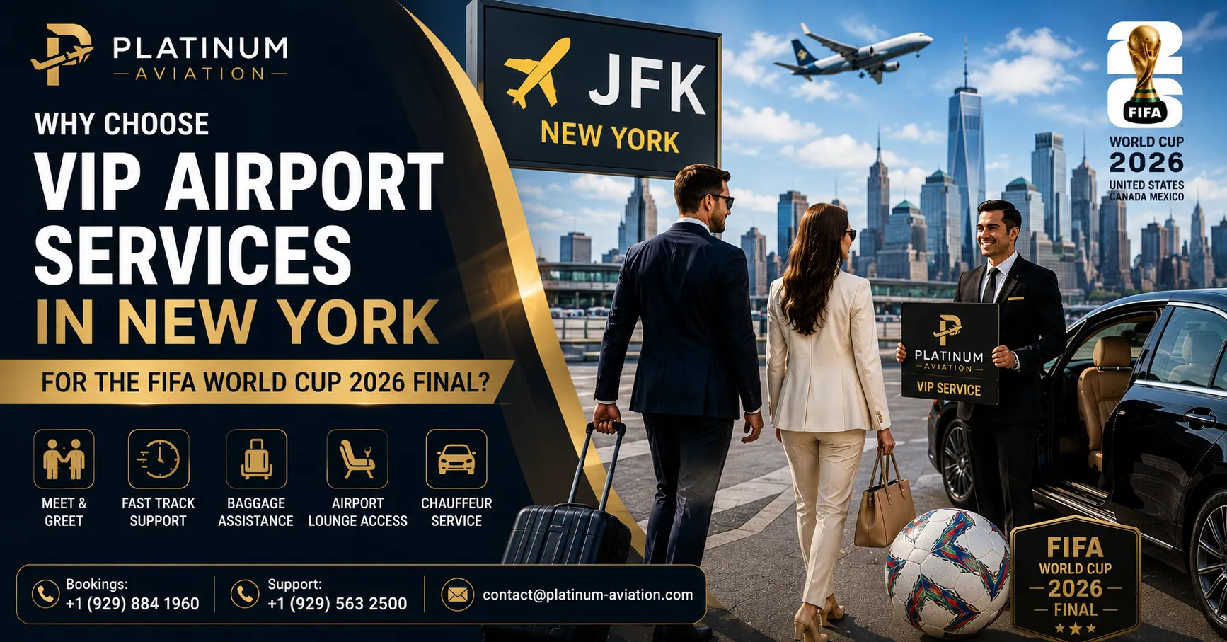 Why Choose VIP Airport Services in New York for the FIFA World Cup 2026 Final