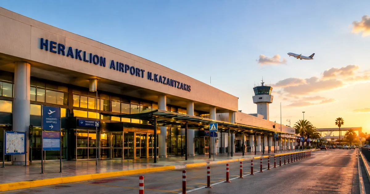 heraklion airport terminals
